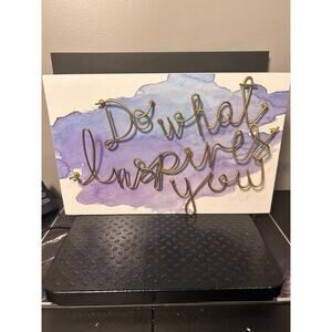 Plow & Hearth wire wall sign features the phrase "Do what inspires you"